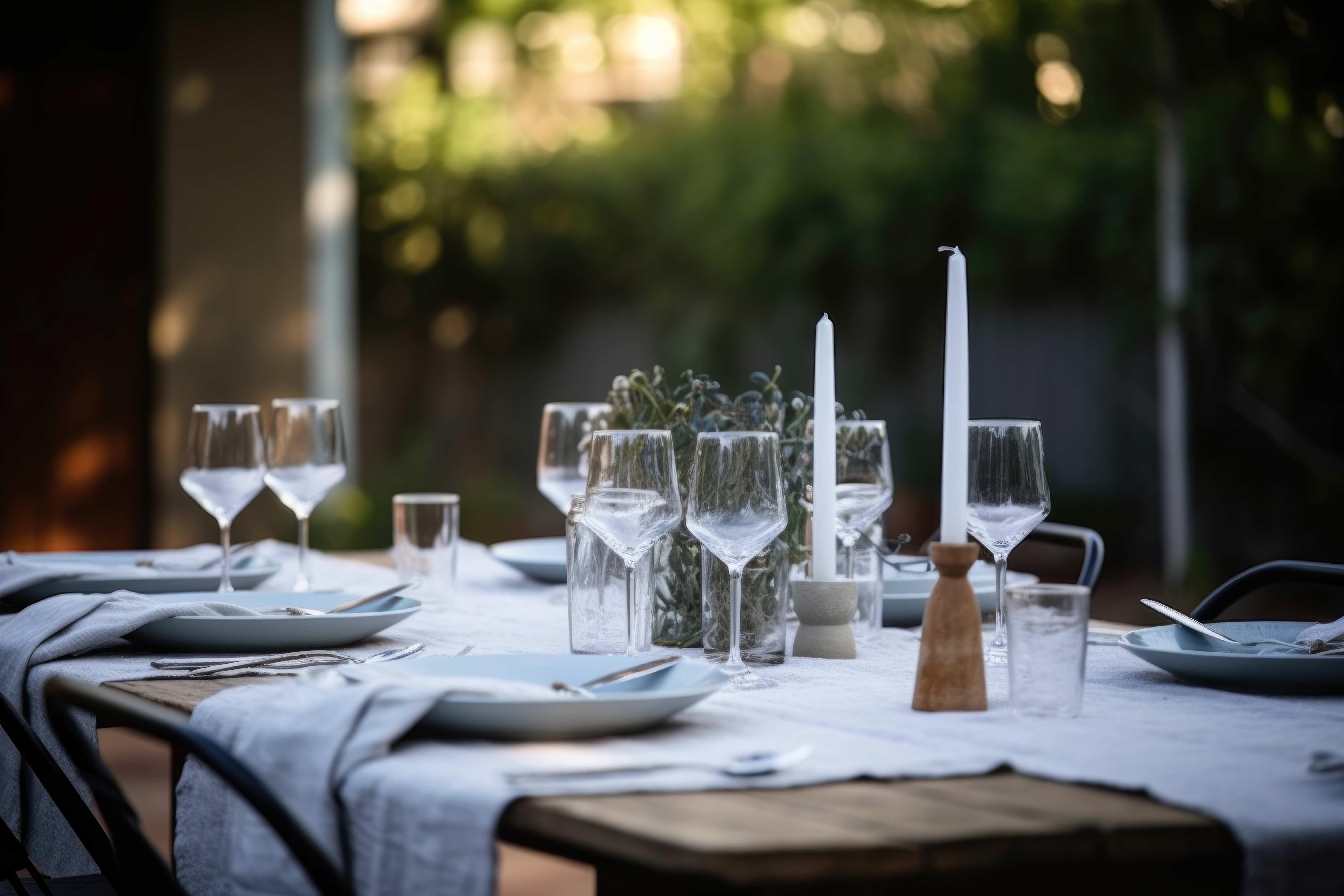 Shaping Culture Through Hospitality - Dinner Table Setting Outdoors